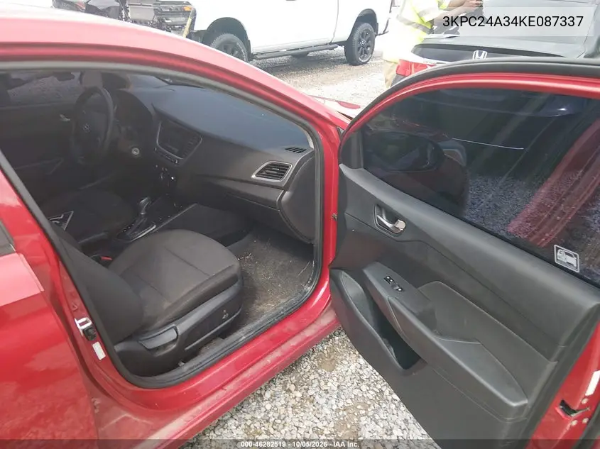 2019 HYUNDAI ACCENT VIN 3KPC24A34KE087337 — фото 5
