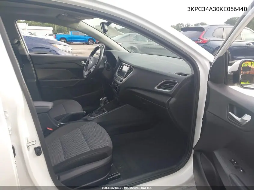 2019 HYUNDAI ACCENT VIN 3KPC34A30KE056440 — фото 5