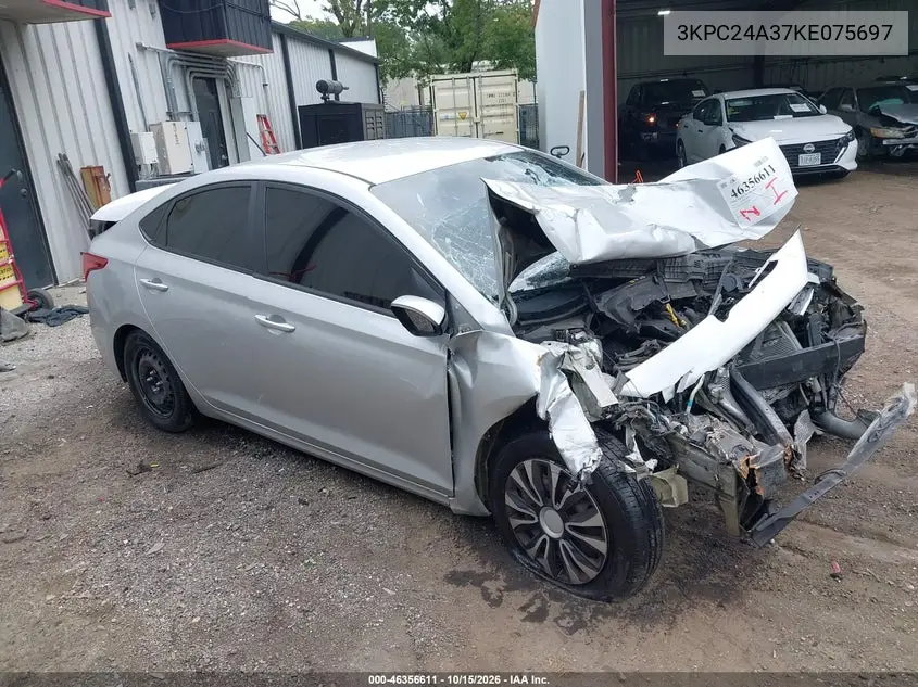 HYUNDAI ACCENT 2019, VIN 3KPC24A37KE075697