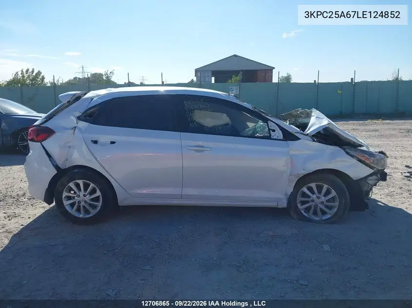 2020 HYUNDAI ACCENT VIN 3KPC25A67LE124852 — фото 13