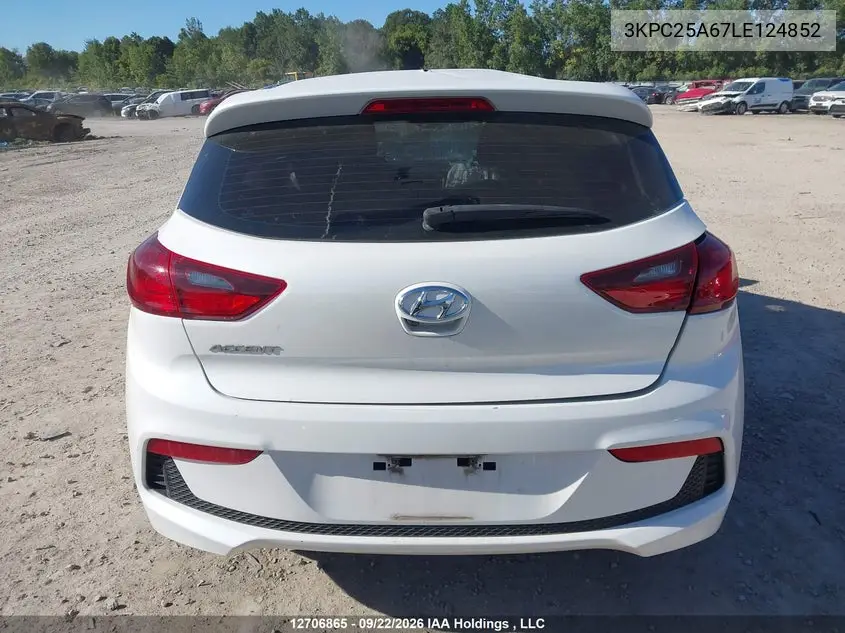 2020 HYUNDAI ACCENT VIN 3KPC25A67LE124852 — фото 16