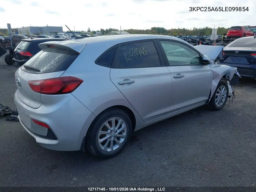 2020 HYUNDAI ACCENT VIN 3KPC25A65LE099854 — фото 4