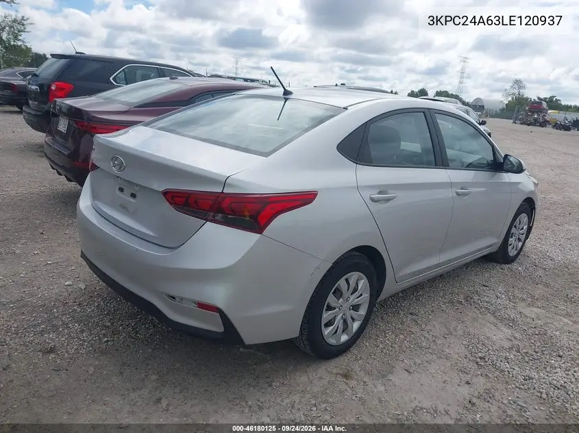 2020 HYUNDAI ACCENT VIN 3KPC24A63LE120937 — фото 4