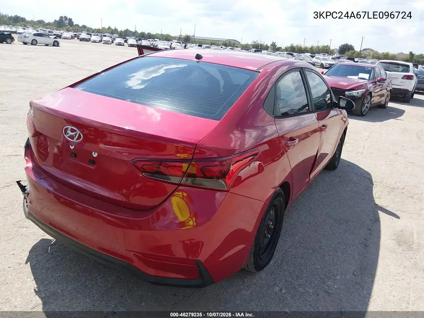 2020 HYUNDAI ACCENT VIN 3KPC24A67LE096724 — фото 4