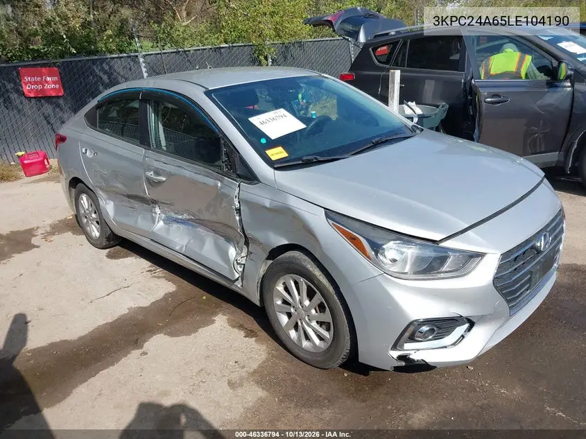 HYUNDAI ACCENT 2020, VIN 3KPC24A65LE104190