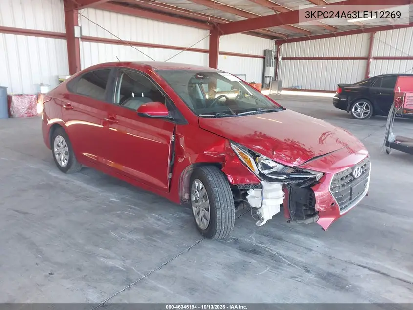 HYUNDAI ACCENT 2020, VIN 3KPC24A63LE112269