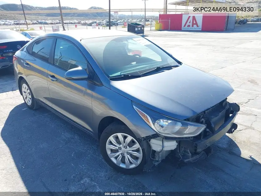 HYUNDAI ACCENT 2020, VIN 3KPC24A69LE094330