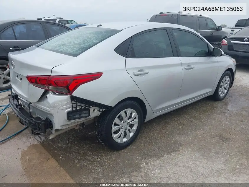 2021 HYUNDAI ACCENT VIN 3KPC24A68ME135063 — фото 4