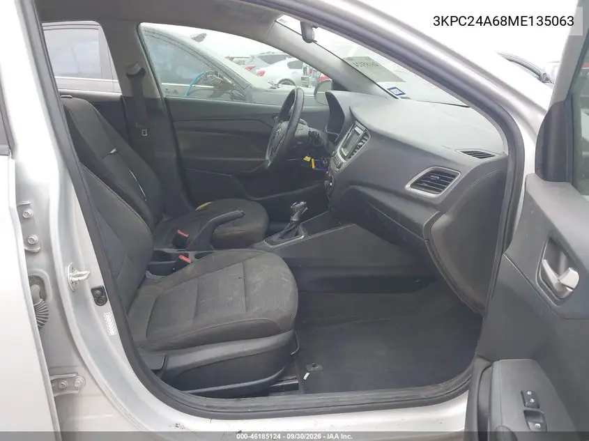 2021 HYUNDAI ACCENT VIN 3KPC24A68ME135063 — фото 5
