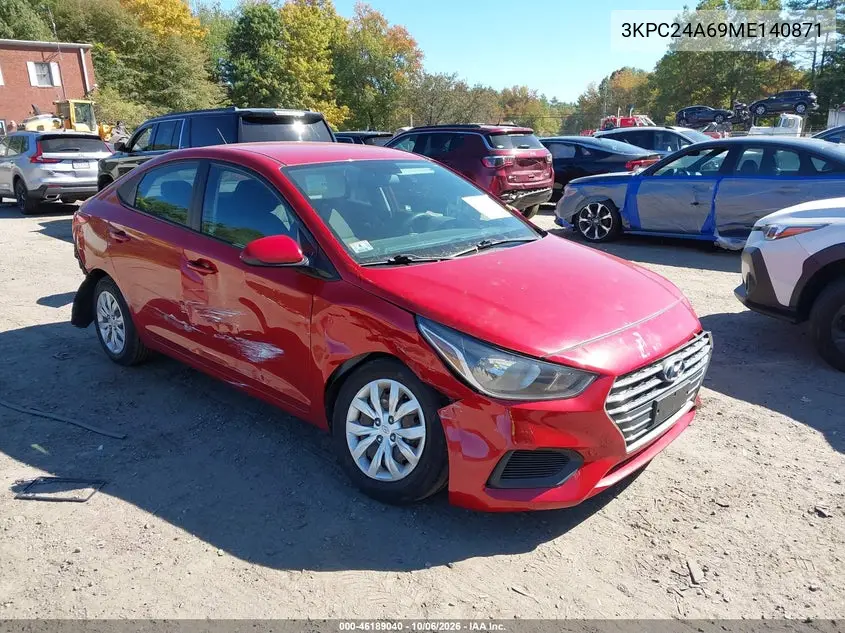 HYUNDAI ACCENT 2021, VIN 3KPC24A69ME140871