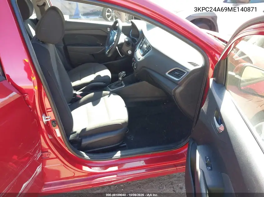 2021 HYUNDAI ACCENT VIN 3KPC24A69ME140871 — фото 5