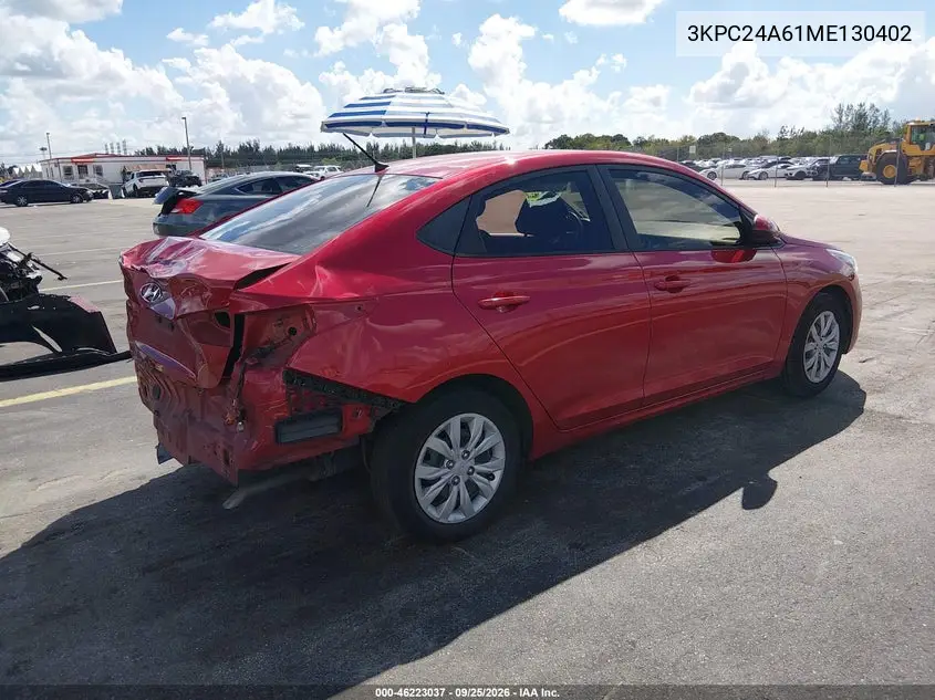 2021 HYUNDAI ACCENT VIN 3KPC24A61ME130402 — фото 4