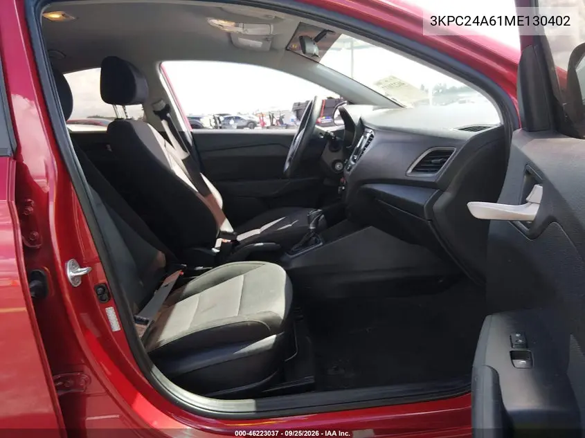 2021 HYUNDAI ACCENT VIN 3KPC24A61ME130402 — фото 5