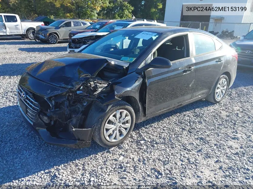 2021 HYUNDAI ACCENT VIN 3KPC24A62ME153199 — фото 2