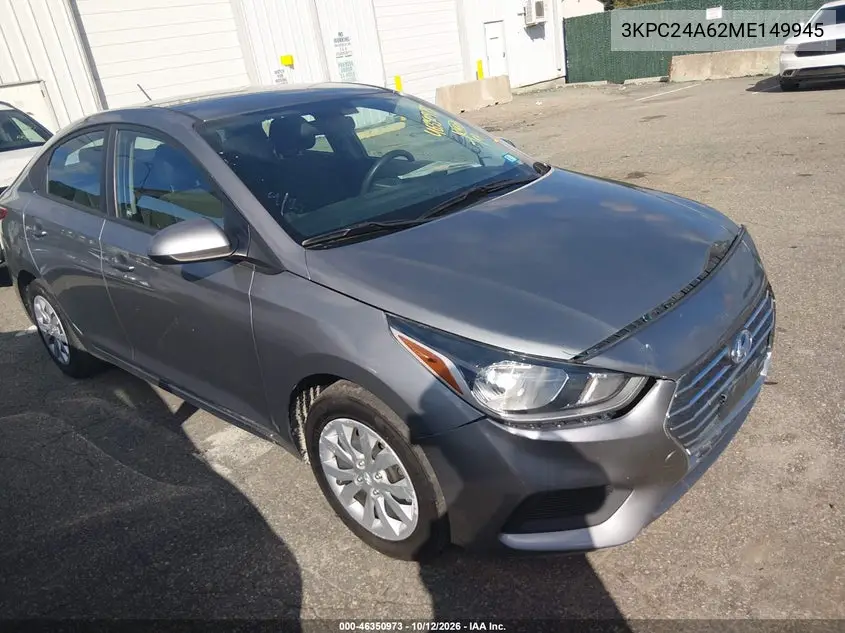 HYUNDAI ACCENT 2021, VIN 3KPC24A62ME149945