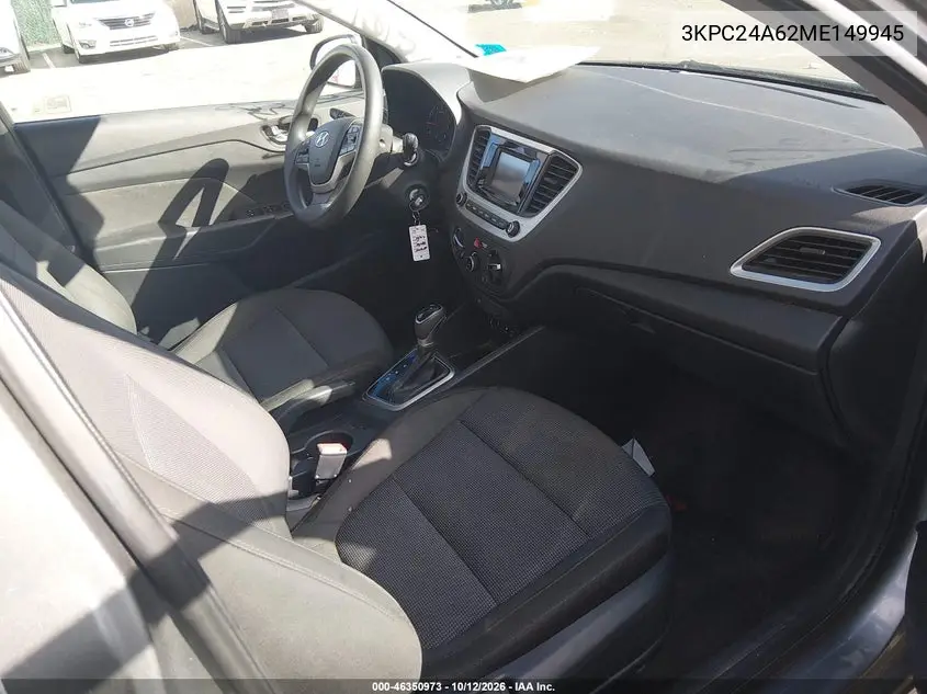 2021 HYUNDAI ACCENT VIN 3KPC24A62ME149945 — фото 5