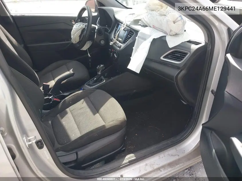 2021 HYUNDAI ACCENT VIN 3KPC24A66ME129441 — фото 5