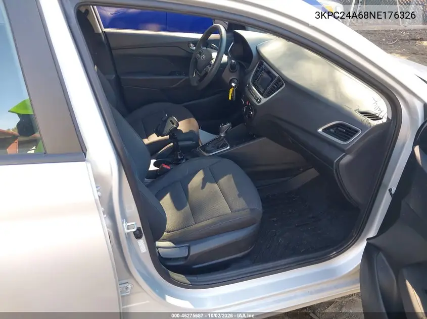 2022 HYUNDAI ACCENT VIN 3KPC24A68NE176326 — фото 5