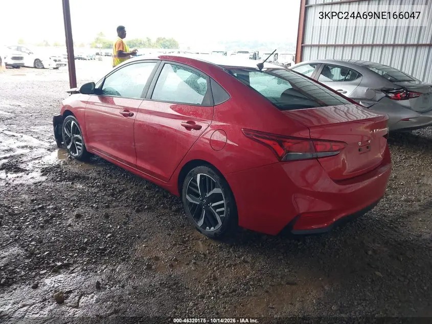 2022 HYUNDAI ACCENT VIN 3KPC24A69NE166047 — фото 3