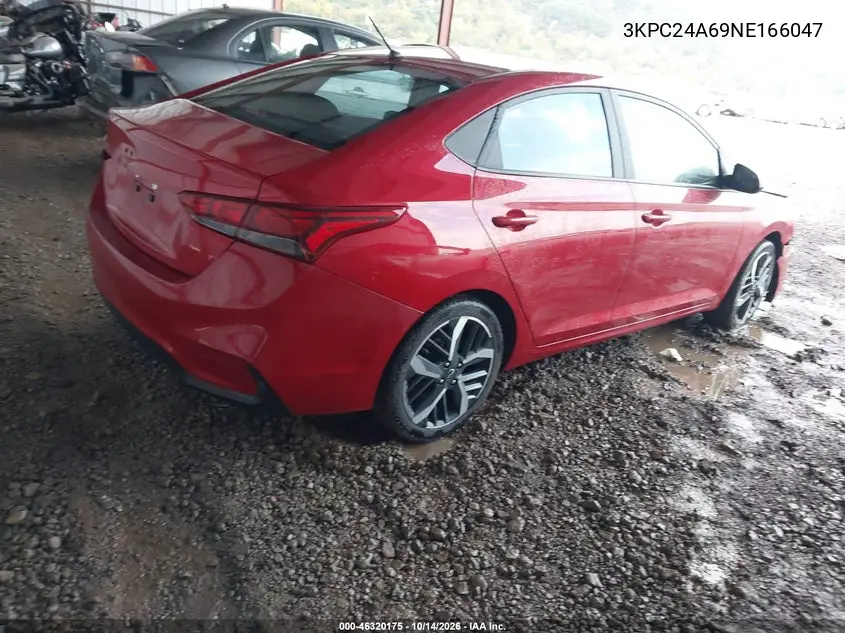 2022 HYUNDAI ACCENT VIN 3KPC24A69NE166047 — фото 4
