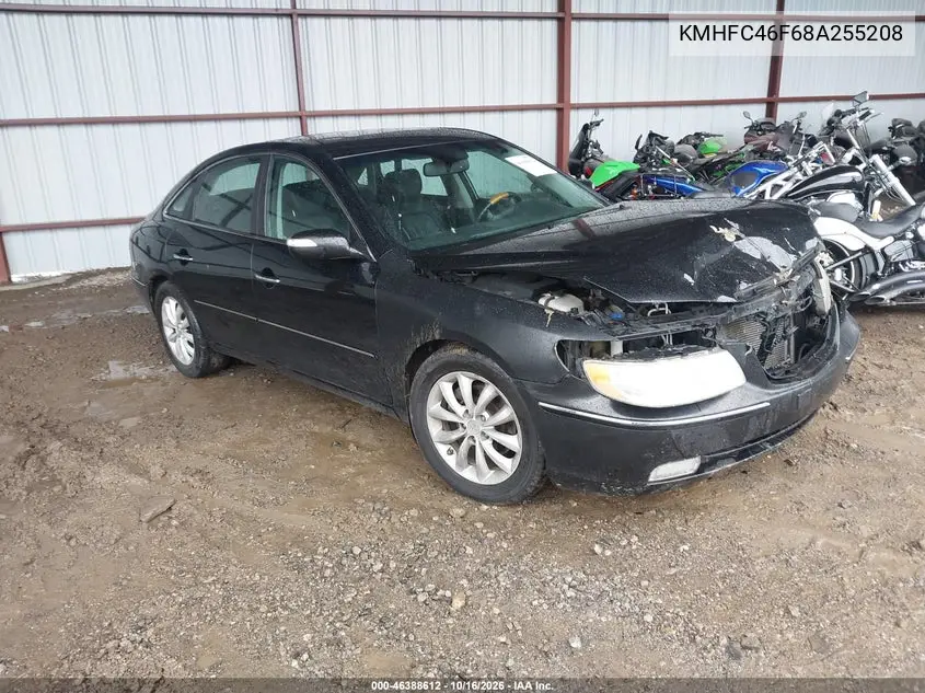 HYUNDAI AZERA 2008, VIN KMHFC46F68A255208