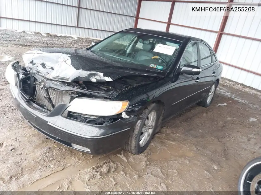 2008 HYUNDAI AZERA VIN KMHFC46F68A255208 — фото 2