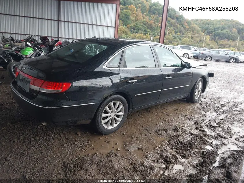 2008 HYUNDAI AZERA VIN KMHFC46F68A255208 — фото 4