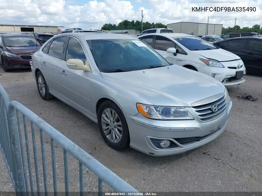 HYUNDAI AZERA 2011, VIN KMHFC4DF9BA535490