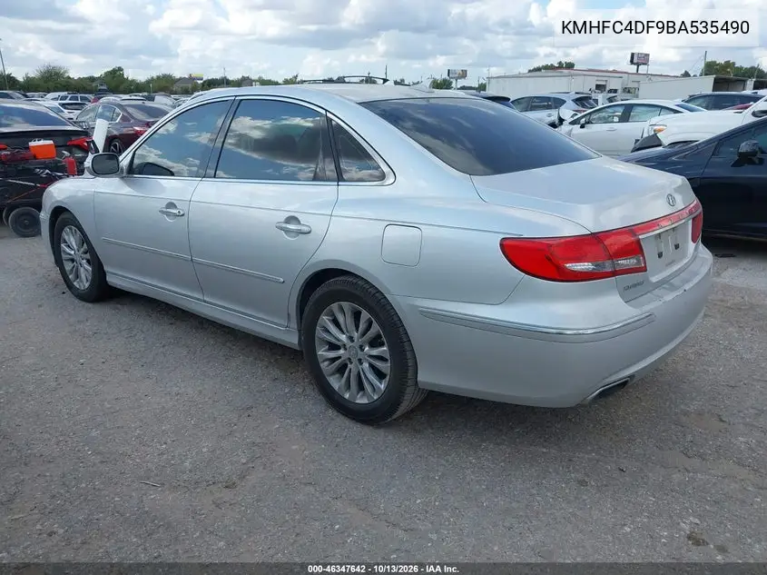2011 HYUNDAI AZERA VIN KMHFC4DF9BA535490 — фото 3