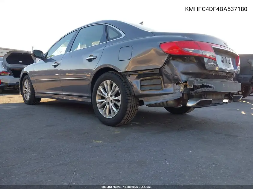2011 HYUNDAI AZERA VIN KMHFC4DF4BA537180 — фото 3