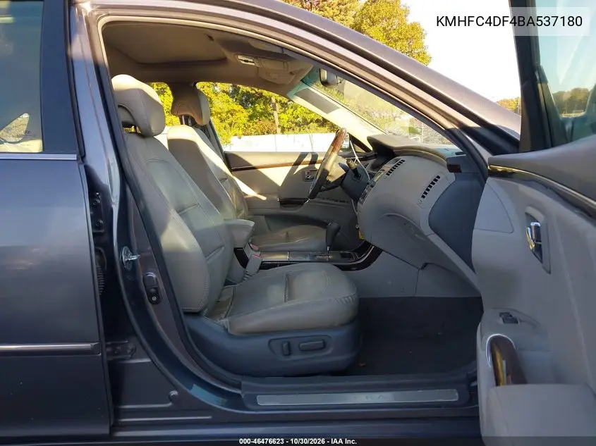 2011 HYUNDAI AZERA VIN KMHFC4DF4BA537180 — фото 5