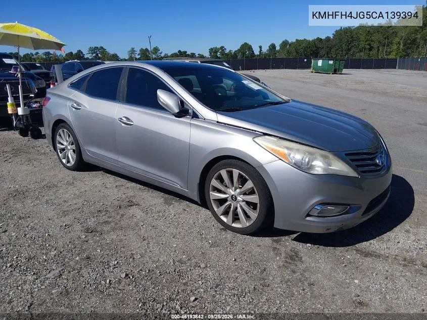 HYUNDAI AZERA 2012, VIN KMHFH4JG5CA139394