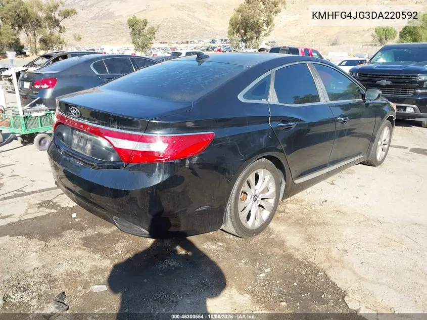 2013 HYUNDAI AZERA VIN KMHFG4JG3DA220592 — фото 4