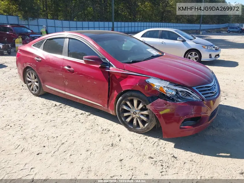 HYUNDAI AZERA 2013, VIN KMHFH4JG9DA269972