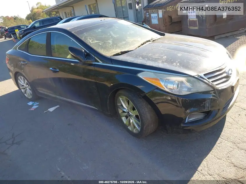 HYUNDAI AZERA 2014, VIN KMHFH4JG8EA376352