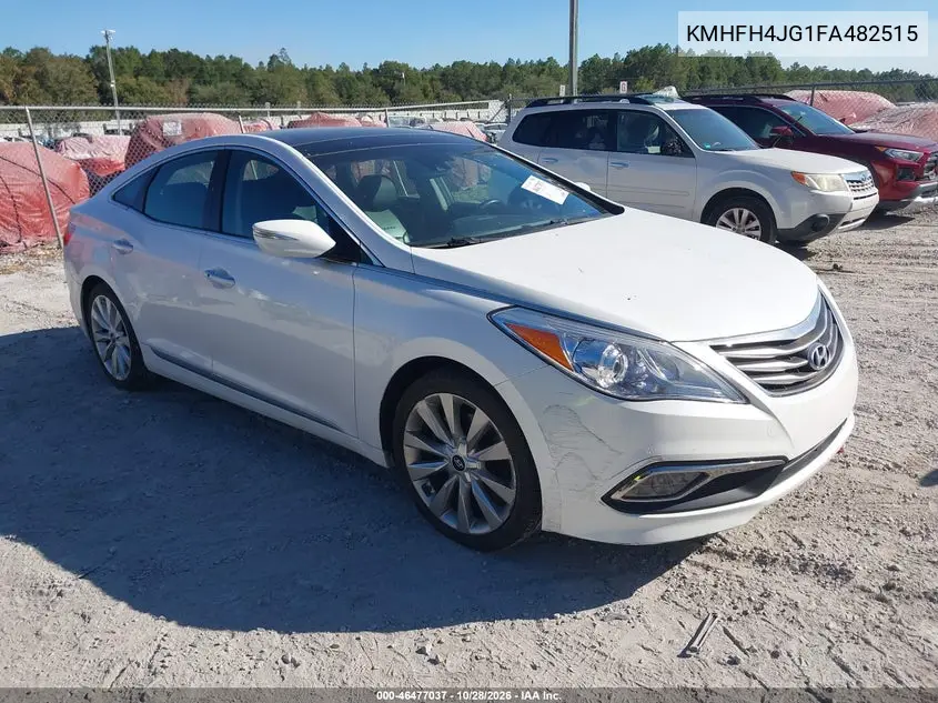 HYUNDAI AZERA 2015, VIN KMHFH4JG1FA482515