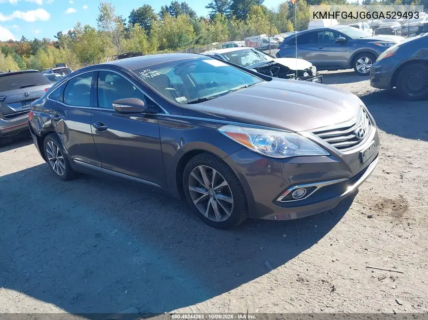 HYUNDAI AZERA 2016, VIN KMHFG4JG6GA529493