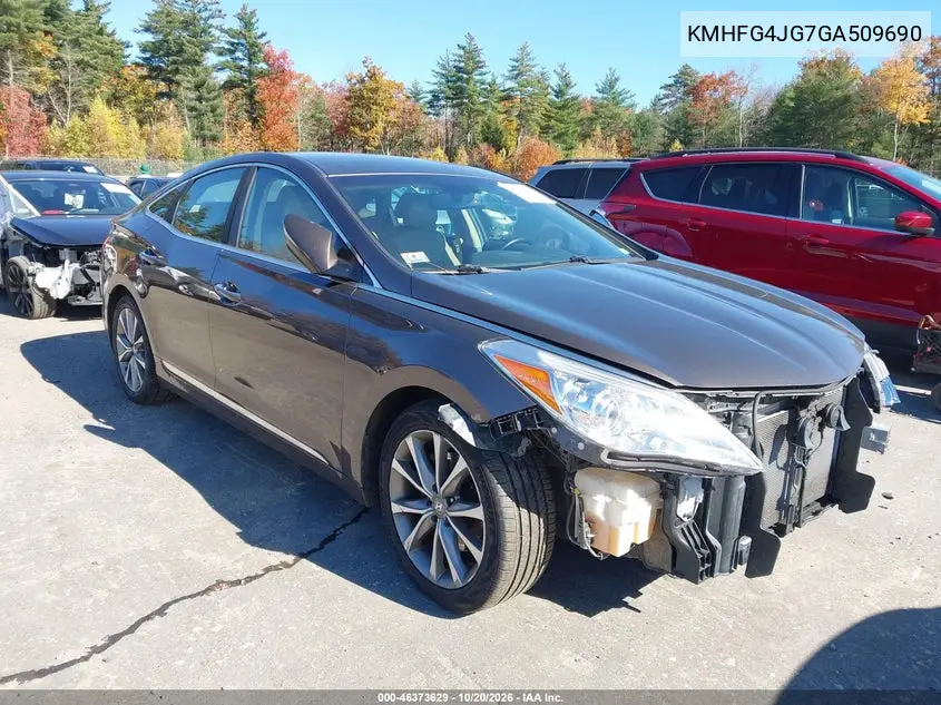 HYUNDAI AZERA 2016, VIN KMHFG4JG7GA509690