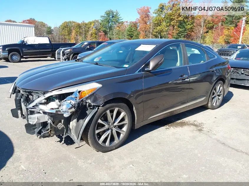 2016 HYUNDAI AZERA VIN KMHFG4JG7GA509690 — фото 2