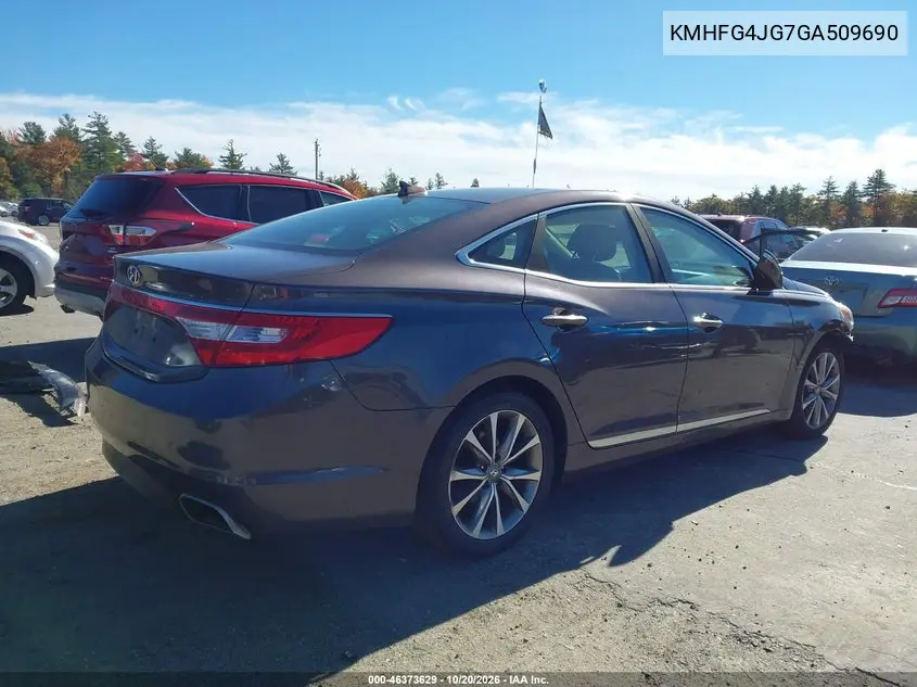 2016 HYUNDAI AZERA VIN KMHFG4JG7GA509690 — фото 4