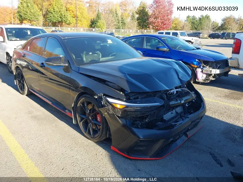 HYUNDAI ELANTRA N 2025, VIN KMHLW4DK6SU033039