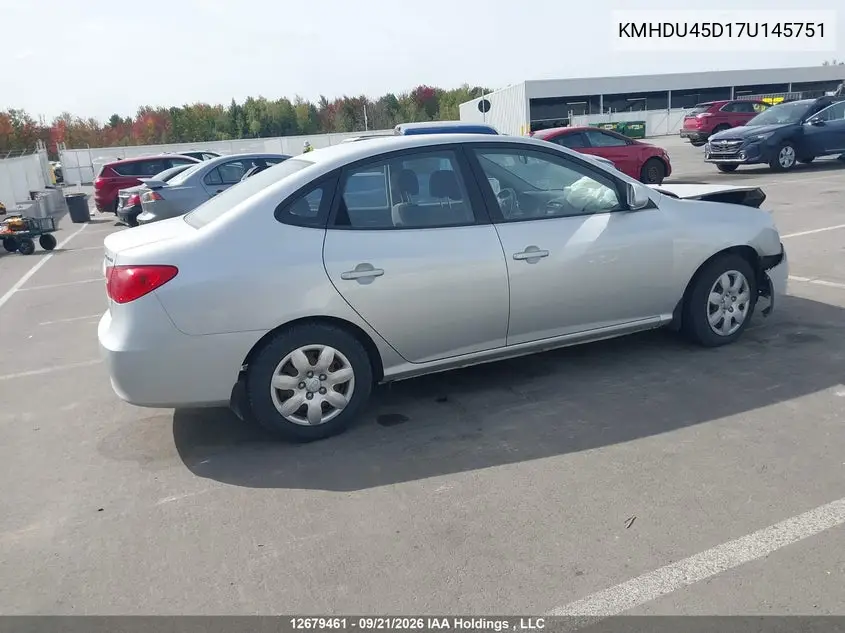 2007 HYUNDAI ELANTRA VIN KMHDU45D17U145751 — фото 14