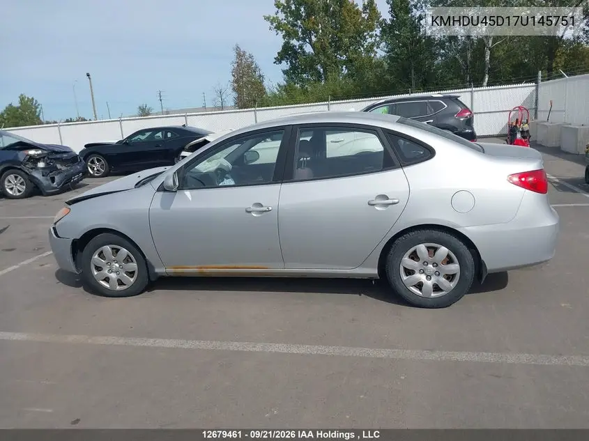 2007 HYUNDAI ELANTRA VIN KMHDU45D17U145751 — фото 15