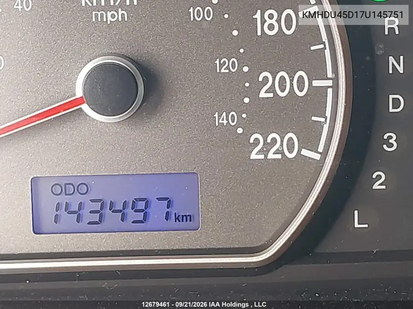 2007 HYUNDAI ELANTRA VIN KMHDU45D17U145751 — фото 16