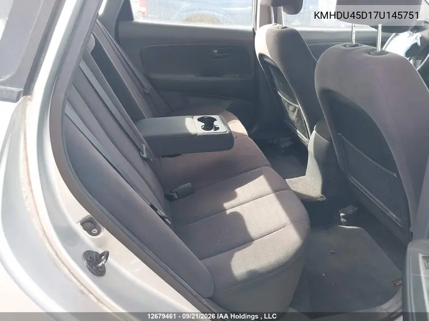 2007 HYUNDAI ELANTRA VIN KMHDU45D17U145751 — фото 8