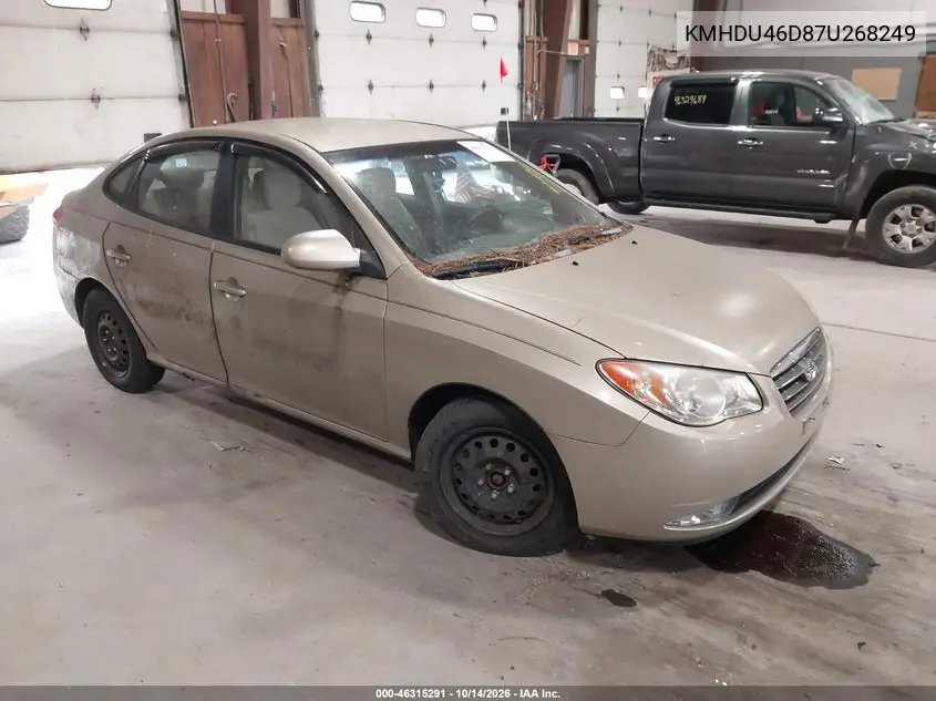 HYUNDAI ELANTRA 2007, VIN KMHDU46D87U268249