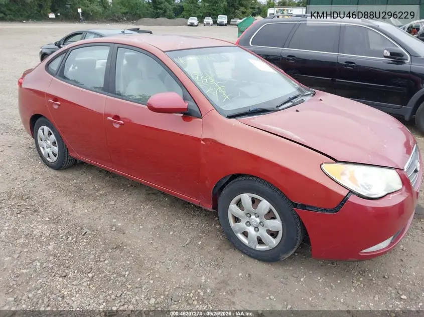 HYUNDAI ELANTRA 2008, VIN KMHDU46D88U296229