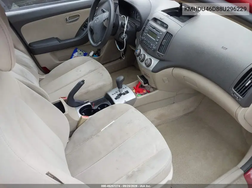 2008 HYUNDAI ELANTRA VIN KMHDU46D88U296229 — фото 5
