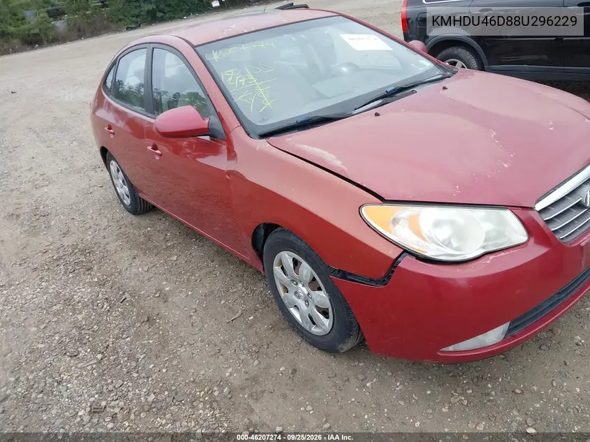 2008 HYUNDAI ELANTRA VIN KMHDU46D88U296229 — фото 6