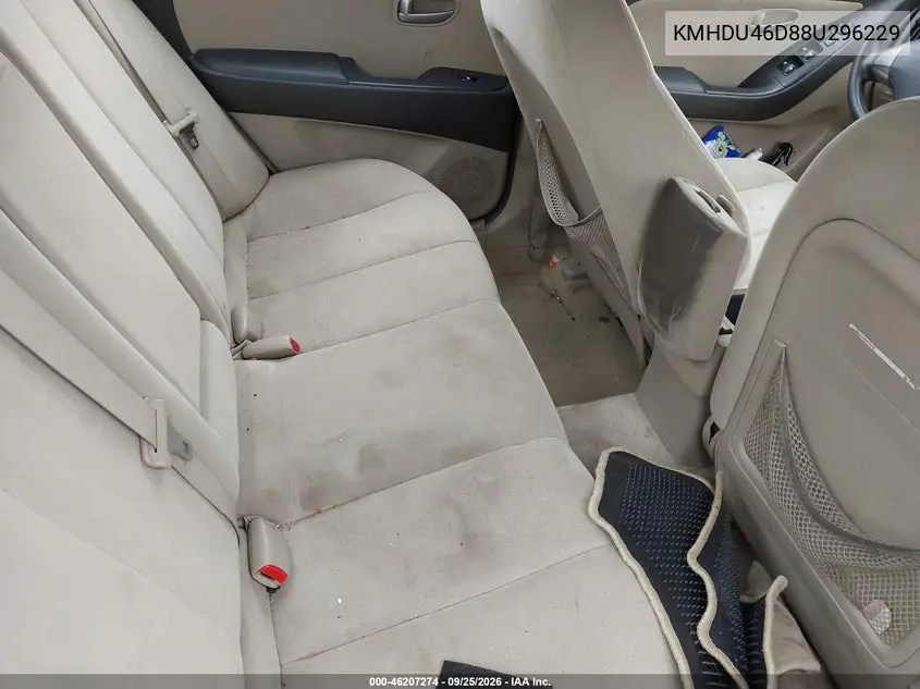 2008 HYUNDAI ELANTRA VIN KMHDU46D88U296229 — фото 8